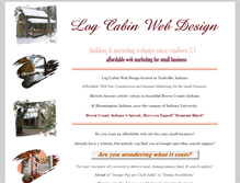 Tablet Screenshot of logcabinwebdesign.com